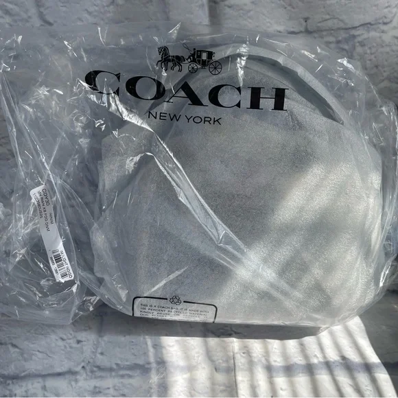 NWT Coach Mini Rowan Loved Denim Satchel Bag - Picture 6 of 9